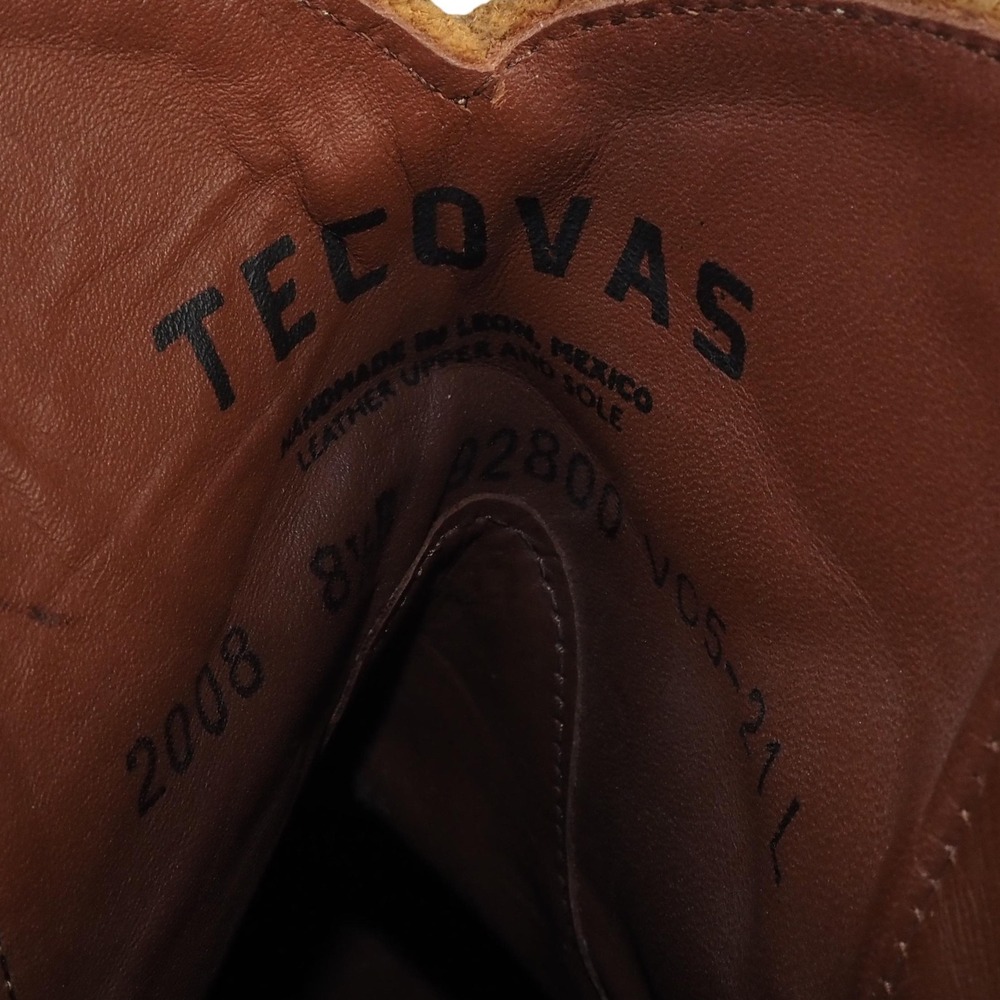 Tecovas The Daisy Sienna Suede Womens 8.5B Side Zip Ankle Western Boots Brown - Picture 10 of 11
